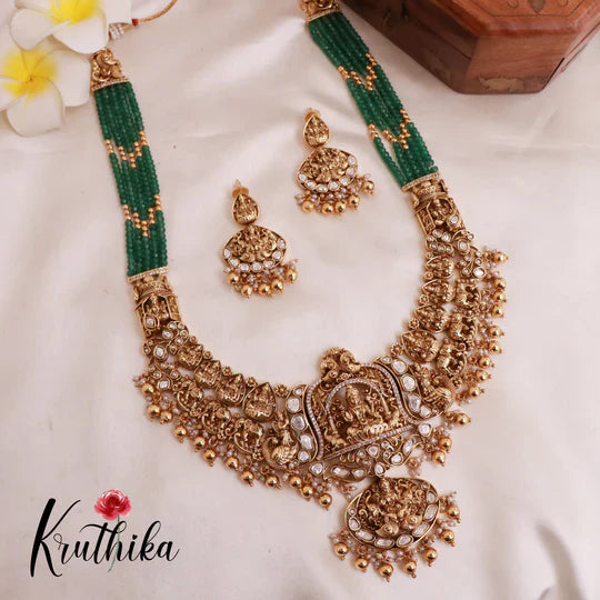 Golden Glow Moti Haar